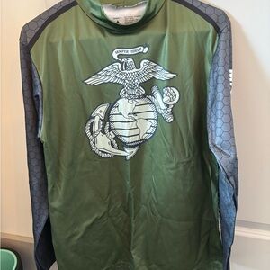 Marine Corps Marathon fleece turtleneck 2023 finisher tee